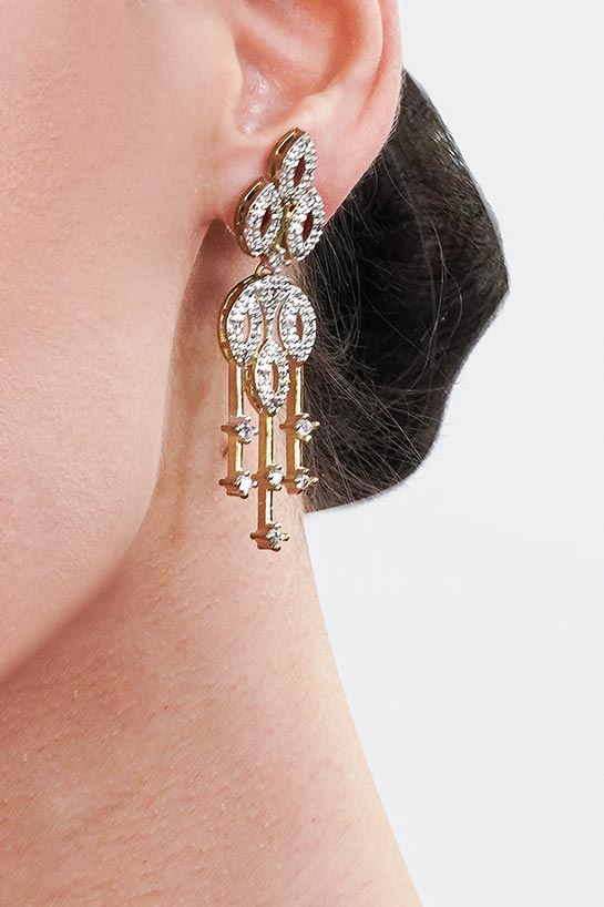 Spectacular golden and silver jewelry set - Image 3