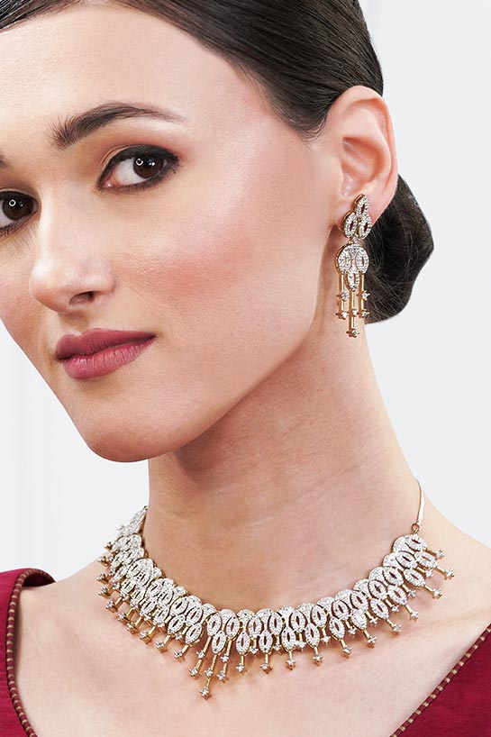 Spectacular golden and silver jewelry set - Image 4